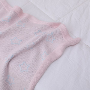 Commerce de gros tricoté couverture de bébé Swaddle Wrap couvertures chaudes de poussette