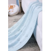 Wholesale Heart Pattern Organic Pointelle Jacquard Knitted Baby Blanket