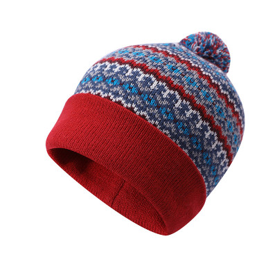 Custom ladies knitted jacquard wholesale anti-pilling hats
