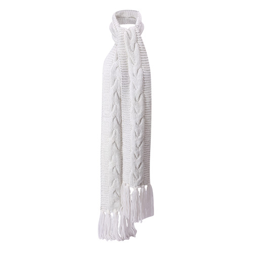OEM Оптовый анти-пиллинг легкий узор вязания шарфа с люрексом