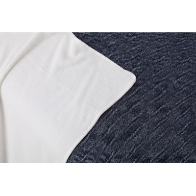 Super Soft Knitted Baby Blanket Wholesale Recyclable knit blanket with Embroidery of Santa Pattern