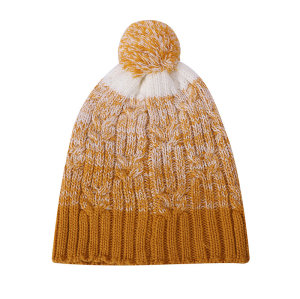 Custom ladies knitted cable wholesale anti-pilling hats