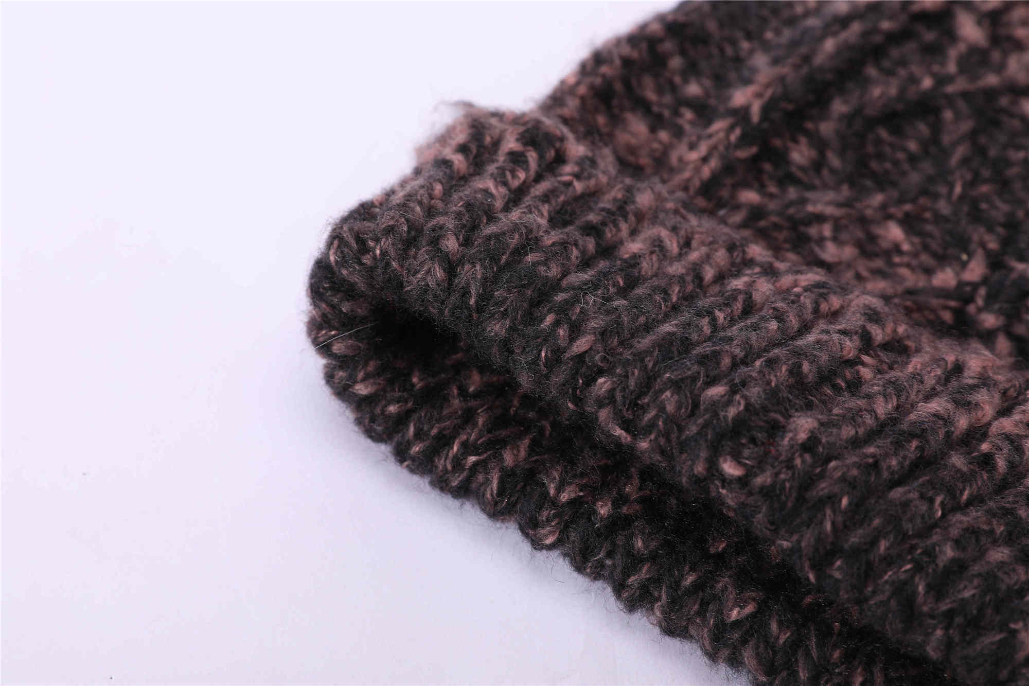 knit hat with pom poms