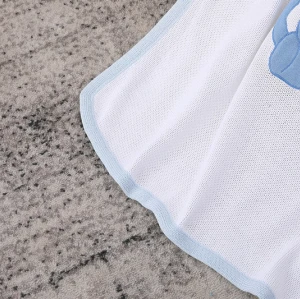 Manta de bebé de punto orgánica suave y perfecta para la piel al por mayor para niños y niñas