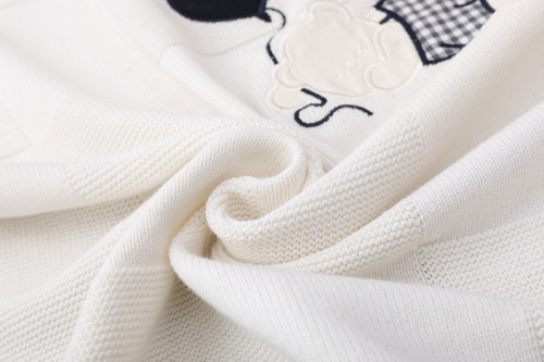 Оптовое Ультрамягкое трикотажное органическое детское одеяло, дышащее пеленальное одеяло