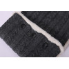 OEM vente en gros écharpe doublée polaire chaude recycler l'écharpe tricotée pour hommes
