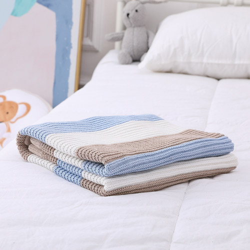Вязаное детское органическое одеяло с запахом для пеленания, теплые оптовые одеяла для коляски для новорожденных или младенцев