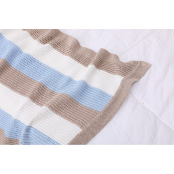 Knitted Baby Organic Blanket Swaddle Wrap Warm Wholesale Stroller Blankets for Newborn or Infant