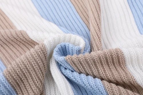 Manta orgánica tejida para bebé Swaddle Wrap Cálidas mantas de cochecito al por mayor para recién nacidos o bebés