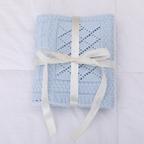 Вязаное детское одеяло с запахом для пеленания, теплые оптовые одеяла для коляски для новорожденных или младенцев