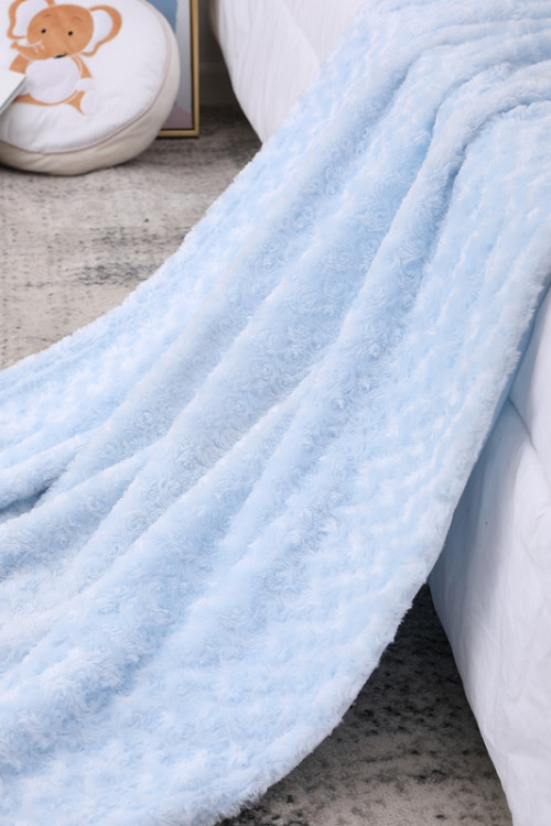 Blue Chenille Soft Kintted Оптовое детское одеяло Premium Cozy для максимального комфорта