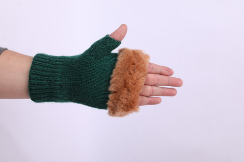 Los guantes sin dedos al por mayor del OEM reciclan los guantes hechos punto