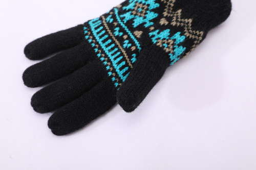 OEM Großhandel Strickhandschuhe mit Fingern Recycling Winterhandschuhe