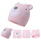 Wholesale Girls Knitted Hats Infant Newborn Toddler Cute Earflap Beanie Hat baby knitted beanie