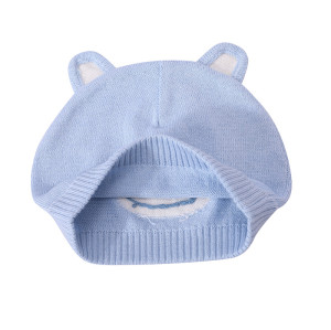 Sombreros hechos punto bebé de la gorrita tejida del OEM, sombrero caliente al por mayor del oído del muchacho de la muchacha de los niños