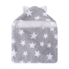 Couvertures de bébé tricotées recyclables en polaire à double couche avec couverture imprimée en étoile en gros