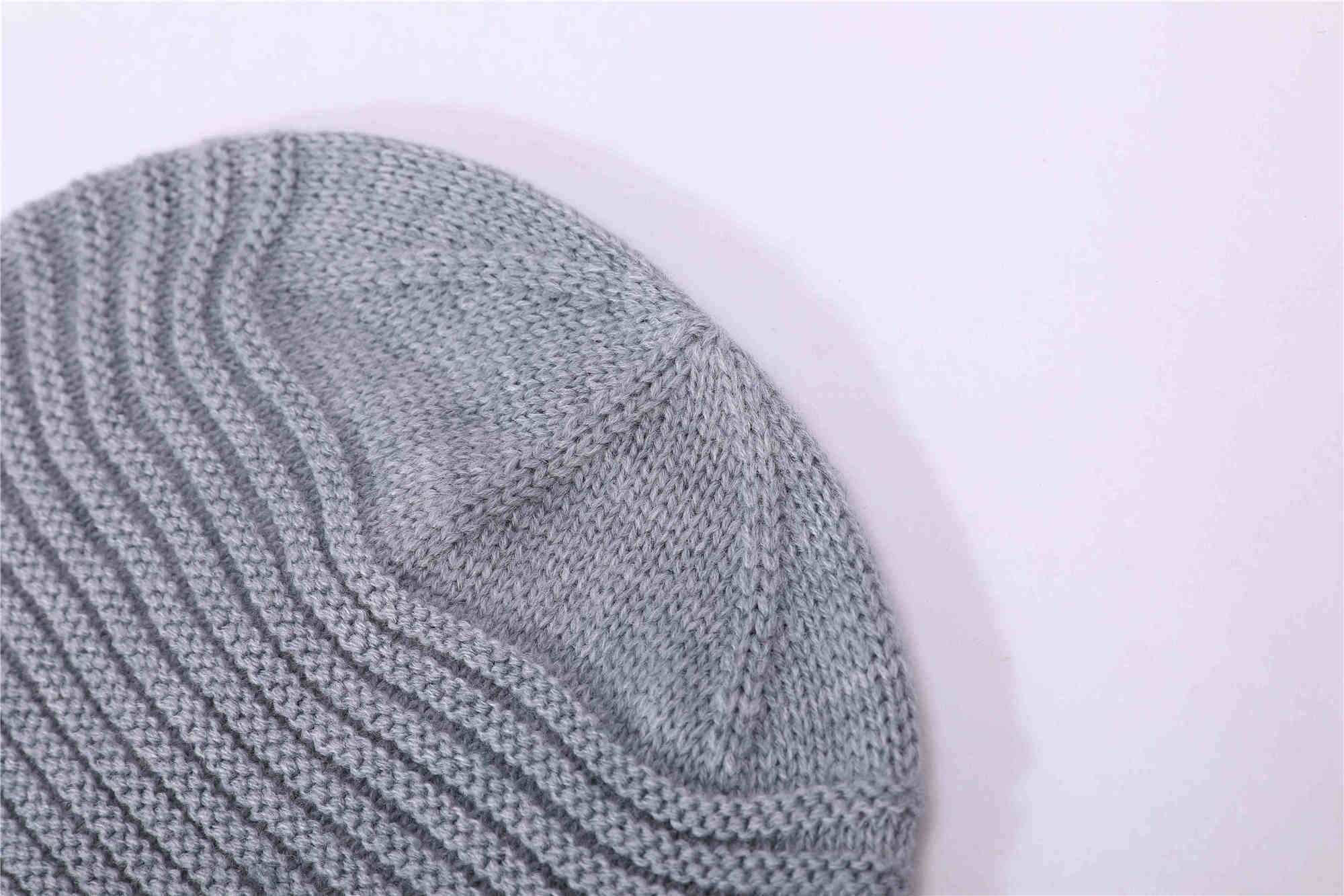 knit men's hat straight needles