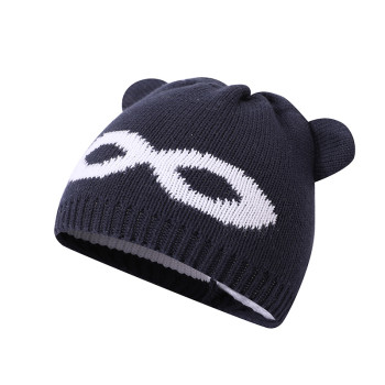 Wholesale Knitted Baby Hat Newborn Hat Adorable Cotton Bear Ear Beanie Cap