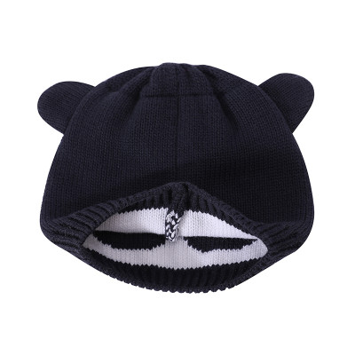 Wholesale Knitted Baby Hat Newborn Hat Adorable Cotton Bear Ear Beanie Cap