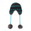 OEM ladies knitted  Earflap wholesale Hat Faux Fur Knit Hat Warm Snow Ski Trapper anti-pilling Hat