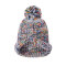 OEM ladies knitted Winter Knitted wholesale Hat Pom Pom Beanie Cap Thick Warm anti-pilling Hat