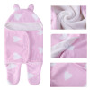 Commerce de gros mignon nouveau-né tricoté sac de couchage bébé avec coeur imprimé du fournisseur chinois