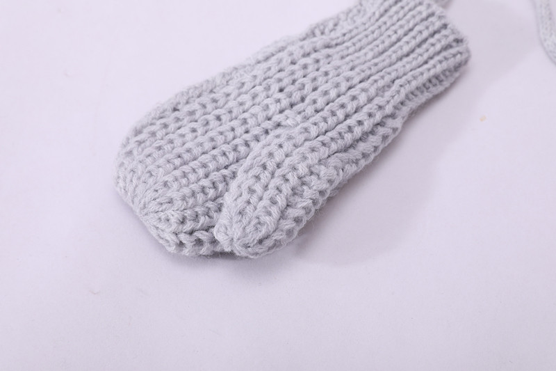 Knitted hat Scarf Gloves Set 