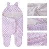 Изготовленный на заказ милый новорожденный вязаный перерабатываемый детский спальный мешок оптом сладкий пеленать с флисовой шерпой