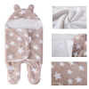 Abrigo tejido reciclable lindo recién nacido al por mayor del saco de dormir del bebé con estampado de estrella impreso