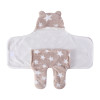 Vente en gros mignon nouveau-né tricoté bébé sac de couchage Swaddle Wrap avec motif étoile imprimé