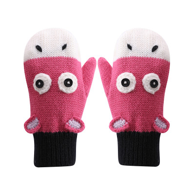 ODM Accessories Wholesale Knitted  Baby Hat Scarf Gloves Set With Zebra Pattern