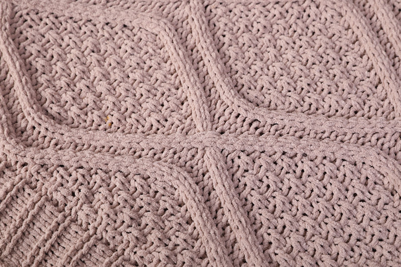 knitted throw blanket