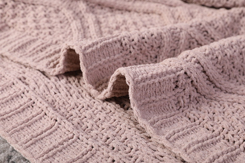 knitted throw blanket