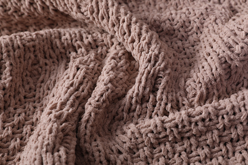 knitted throw blanket