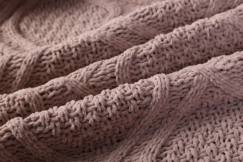 knitted throw blanket