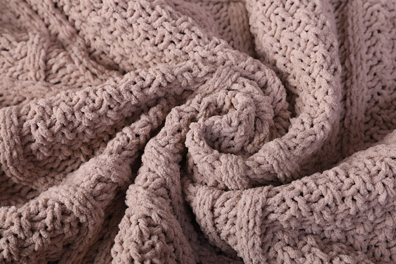 knitted throw blanket