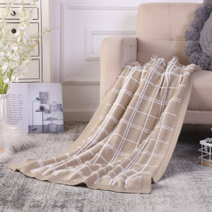 Wholesale Sherpa Fleece Blanket Super Soft Recyclable Knit Blanket Fuzzy Extra Warm Blanket