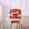 Wholesale Throw Recycled Knit Blanket With Fox Pattern Premium Sherpa Fleece knitted throw blanket
