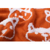 Couverture en tricot recyclé en gros avec motif renard, couverture en polaire Sherpa de qualité supérieure