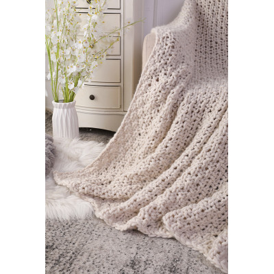 Wholesale Chunky Knit Blanket Throw Machine Washable knitted blanket weighted knitting blanket