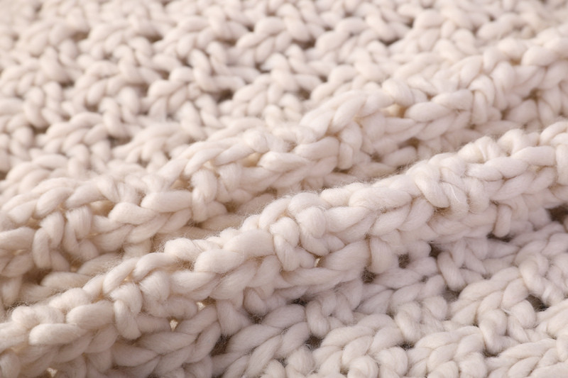 Chunky Cable Knit Blanket