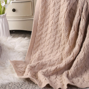 Großhandel werfen stricken Decke Zopfmuster Pullover Stil das ganze Jahr über Geschenk
