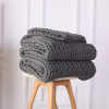 OEM Handmade Chunky Knitted Weighted Throw Blanket Wholsale Knitted Blanket Throw for Sleeping