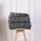 OEM Handmade Chunky Knitted Weighted Throw Blanket Wholsale Knitted Blanket Throw for Sleeping