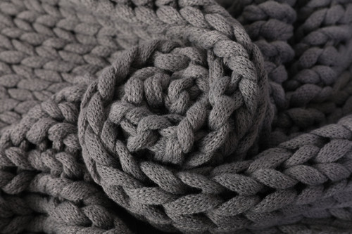 OEM handgemachte Chunky Knit gewichtete Decke für Schlaf, Stress oder Heimdeko