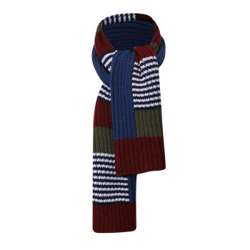Wholesale Soft Warm knitted scarf Tartan Cashmere Feel Winter Knitted Baby Scarf knitting scarf