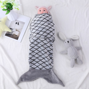 Saco de dormir al por mayor del bebé, saco de dormir lindo del bebé de la forma de los pescados