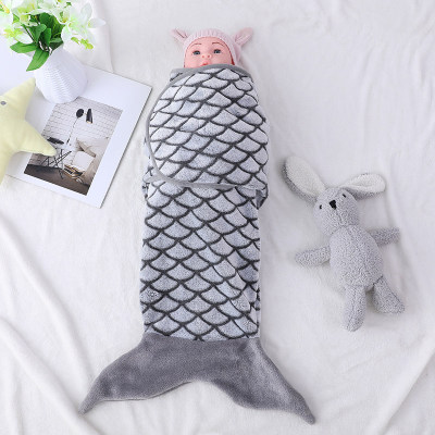 Оптовый мешок для сна для младенцев, спальный мешок для младенцев в форме милой рыбы