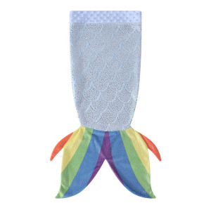 OEM детский спальный мешок с хвостом русалки, супер удобный фланелевый флисовый спальный мешок русалки с радугой оптом