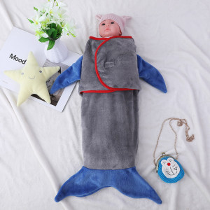 Saco de dormir para bebé con cola de tiburón para todas las estaciones, súper suave y cómodo al por mayor